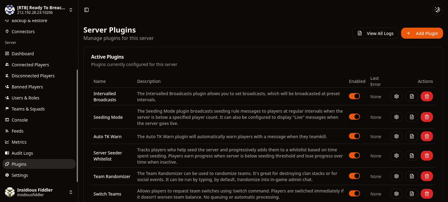 Server - Plugins